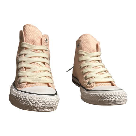 Pretty In Pink Converse High Tops - Picture 5 of 13